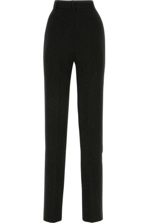 Alessandra Rich Pants & Shorts for Women Alessandra Rich Black Wool Blend Pant