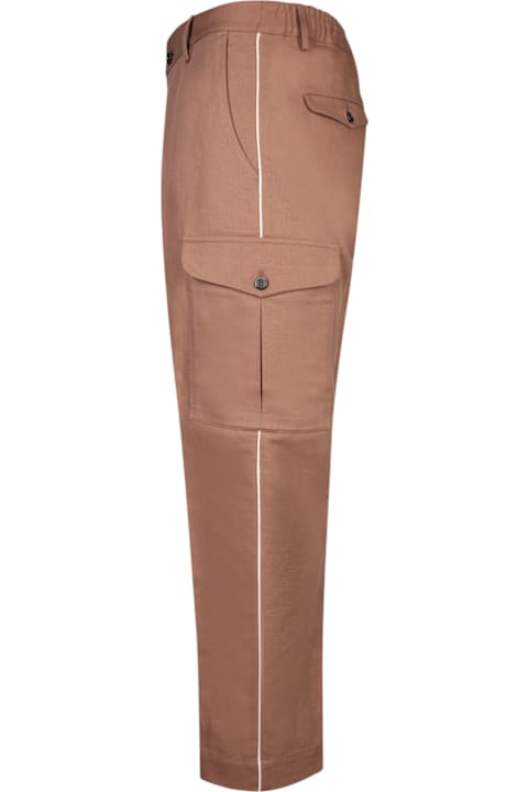 Homeware Nine in the Morning Brown Linen Cargo Trousers