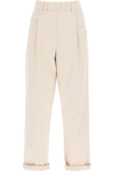Brunello Cucinelli Pants & Shorts for Women Brunello Cucinelli Cotton Trousers