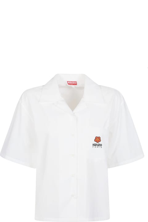 ウィメンズ新着アイテム Kenzo Boke Cropped Hawaiian Short Sleeve Shirt