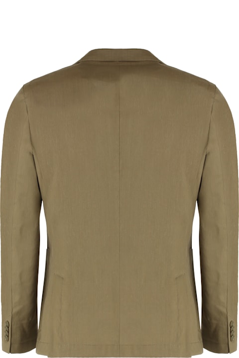 Hugo Boss Coats & Jackets for Men Hugo Boss Double-breasted Linen Blend Jacket