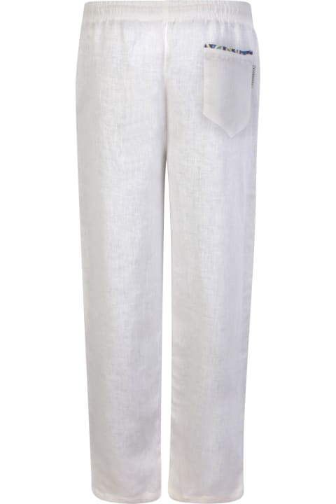 Marzamemi Linen White Trousers