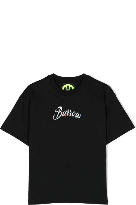 Barrow for Kids Barrow Black T-shirt With Lettering Logo