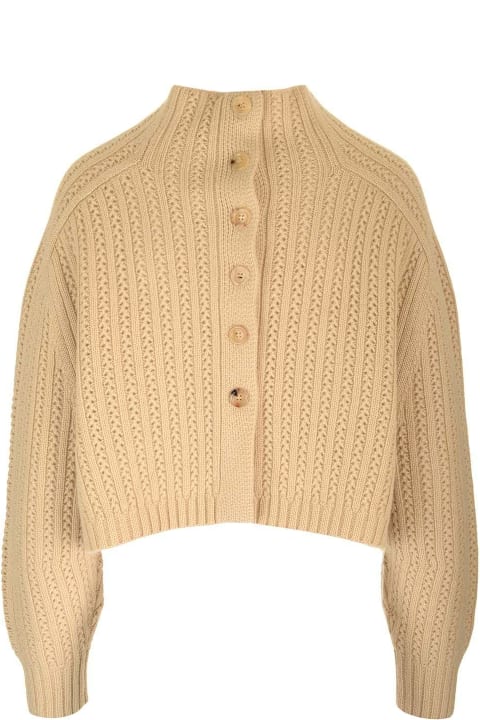 Sweaters for Women Max Mara Hodeida High Neck Cropped Cardigan