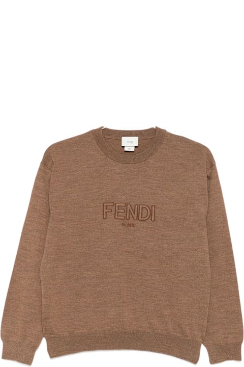 أدوات منزلية Fendi Fendi Kids Embroidered Sweater
