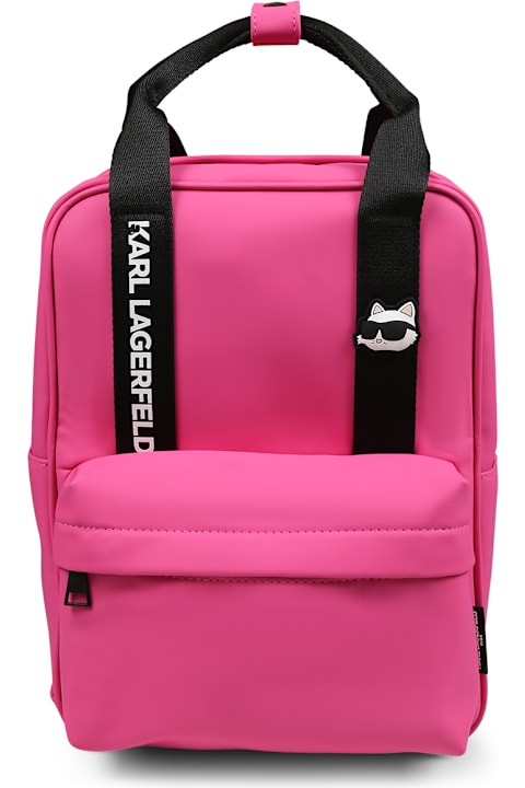 Homeware Karl Lagerfeld Kids Fuchsia Backpack For Girl With Choupette