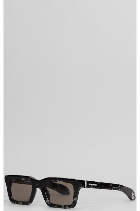 Alexander McQueen Eyewear for Women Alexander McQueen Sunglasses In Black Acetate