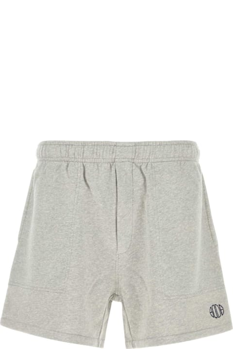 Bode for Men Bode Grey Cotton Bermuda Shorts