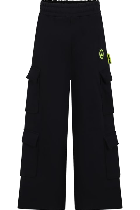 Fashion for Men Barrow Black Trousers For Kids With Smiley