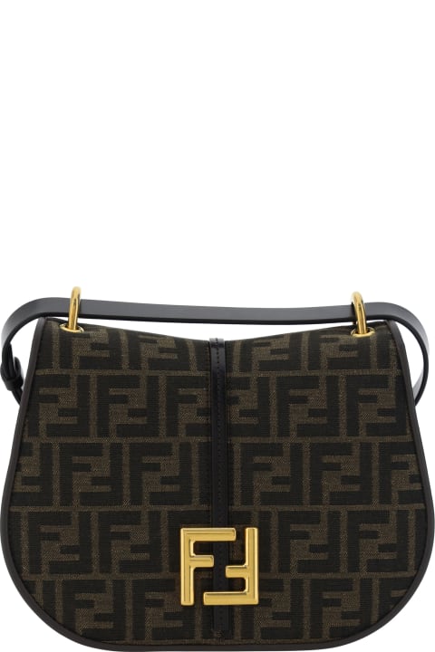 Fendi for Women Fendi Cmon Ff Jacquard Medium Shoulder Bag