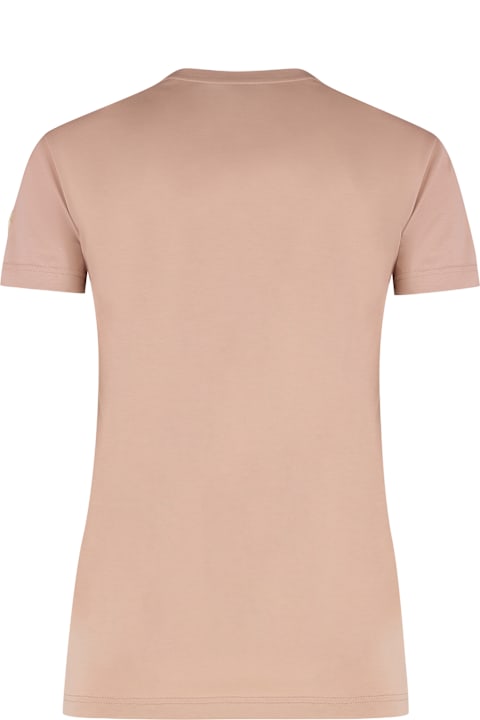 Moncler Topwear for Women Moncler Cotton Crew-neck T-shirt