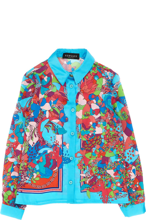 Versace Topwear for Girls Versace Floral Shirt