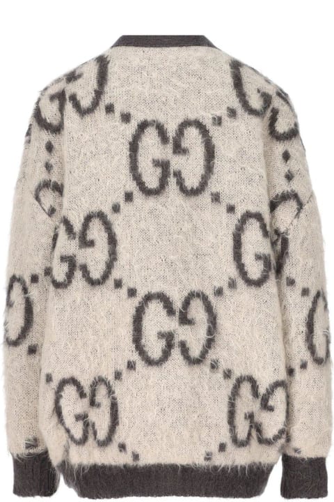 Sweaters for Women Gucci Reversible Gg Cardigan