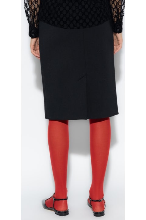Gucci Sale for Women Gucci Skirt With Horsebit Hardware