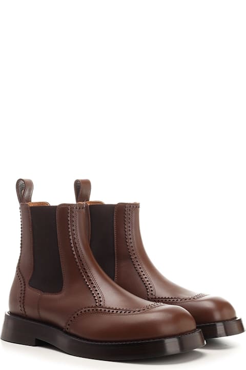 Alexander McQueen Boots for Men Alexander McQueen Chelsea Brogue Boots