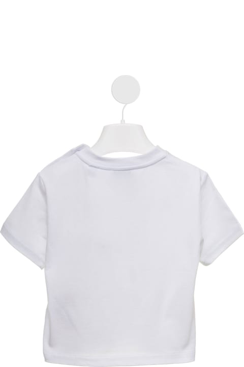 Burberry Kids Baby Boy's White Cotton T-shirt With Logo