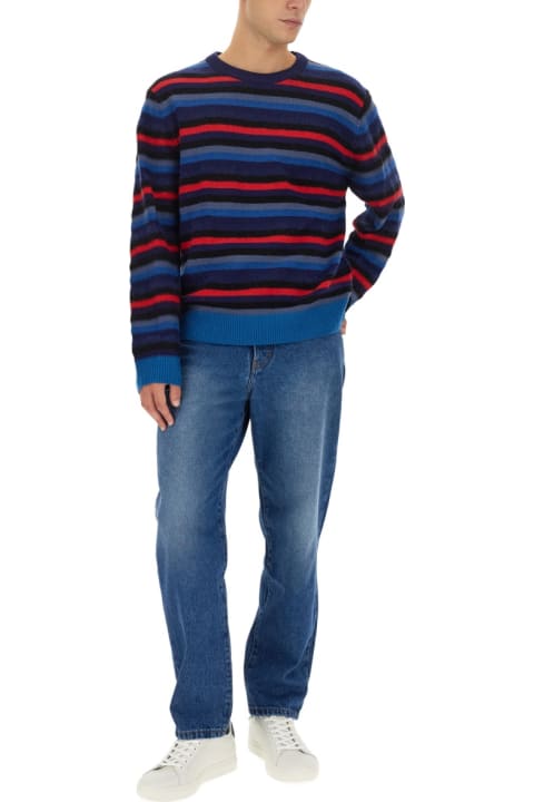 PS by Paul Smith Sweaters for Men PS by Paul Smith Jersey With Stripe Pattern