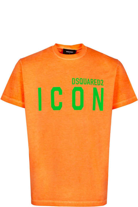 Dsquared2 Topwear for Men Dsquared2 Logo Icon Printed Crewneck T-shirt