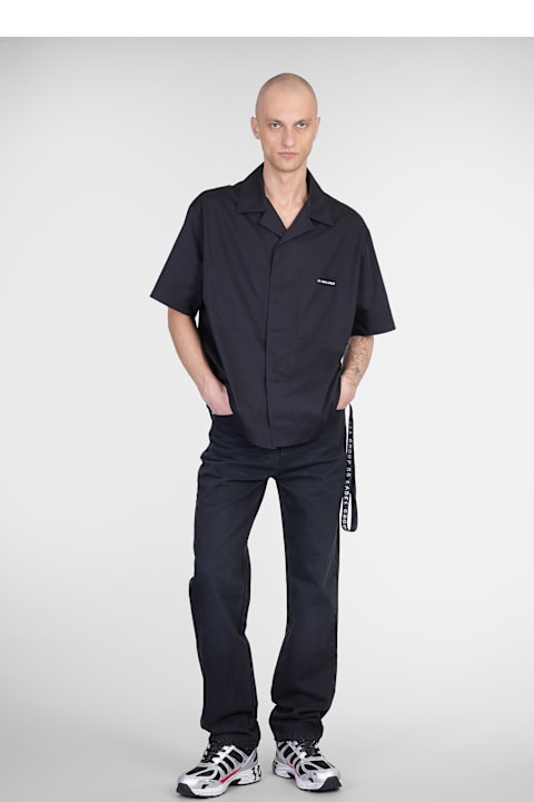 44 Label Group for Men 44 Label Group Francisco Jeans In Black Cotton