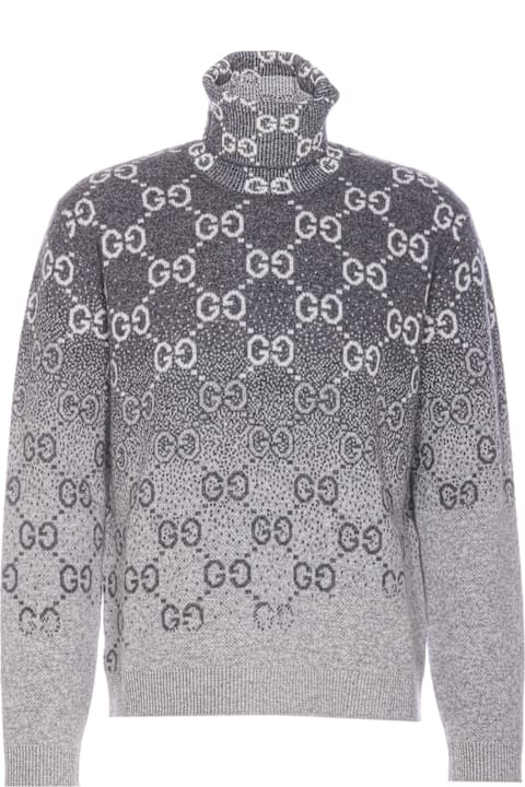 Fashion for Men Gucci Gg Degrade' Wool Jacquard Sweater