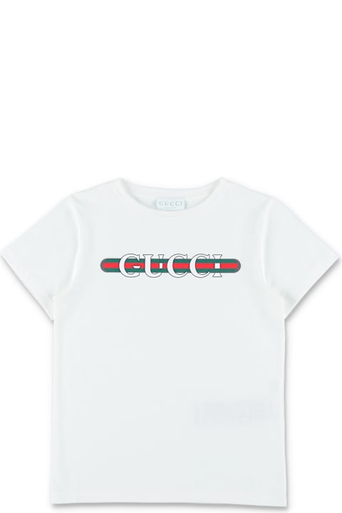 Homeware Gucci Gucci Kid's Printed Logo Cotton T-shirt