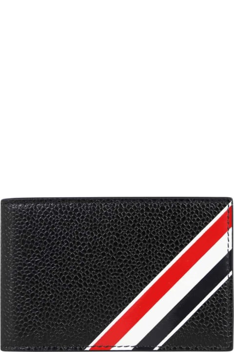 Wallets for Men Thom Browne Leather Flap-over Wallet