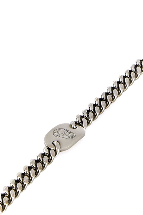 インテリア Alexander McQueen Silver Metal Bracelet