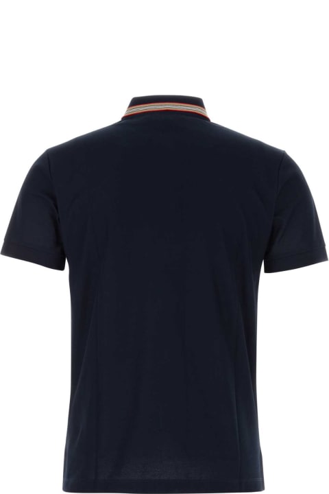 Fashion for Men Burberry Midnight Blue Piquet Polo Shirt