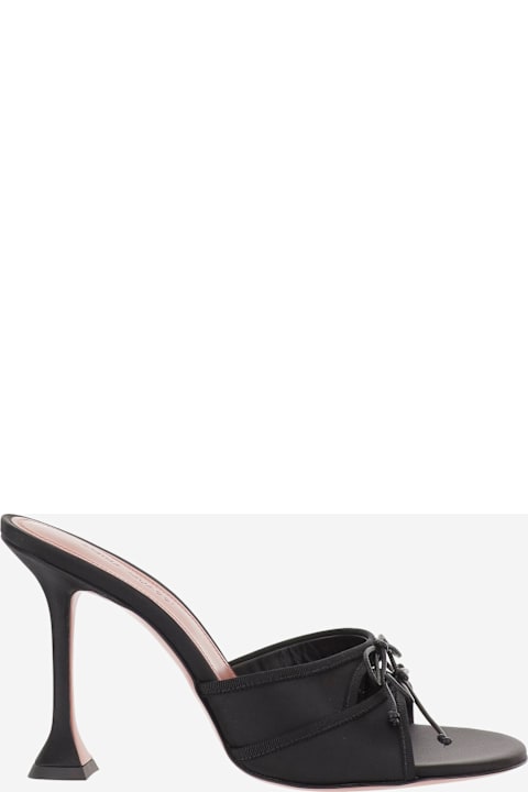 Amina Muaddi Eleonora Silk Sandals