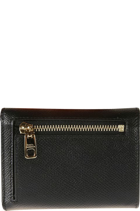 Homeware Dolce & Gabbana Logo Plaque Trifold Wallet