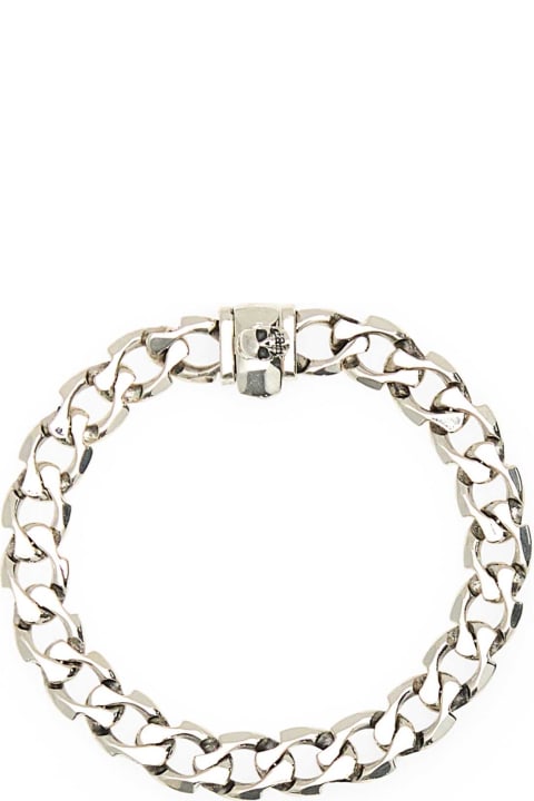 Emanuele Bicocchi Bracelets for Men Emanuele Bicocchi 925 Silver Edge Cuban Chain Bracelet