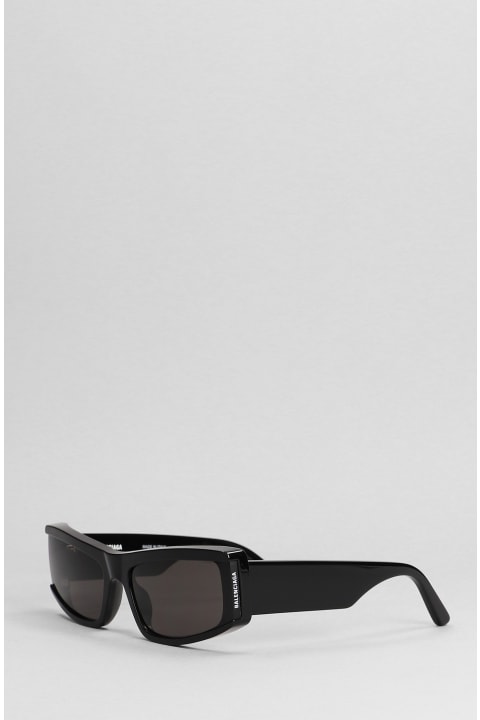ウィメンズ Balenciaga Eyewearのアイウェア Balenciaga Eyewear Edgy Rectangle Sunglasses In Black Acetate