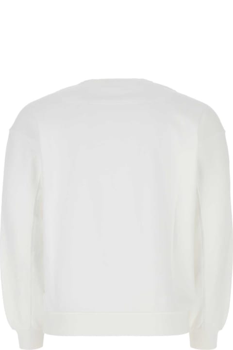 Fleeces & Tracksuits for Men Stone Island White Cotton Sweatshirt