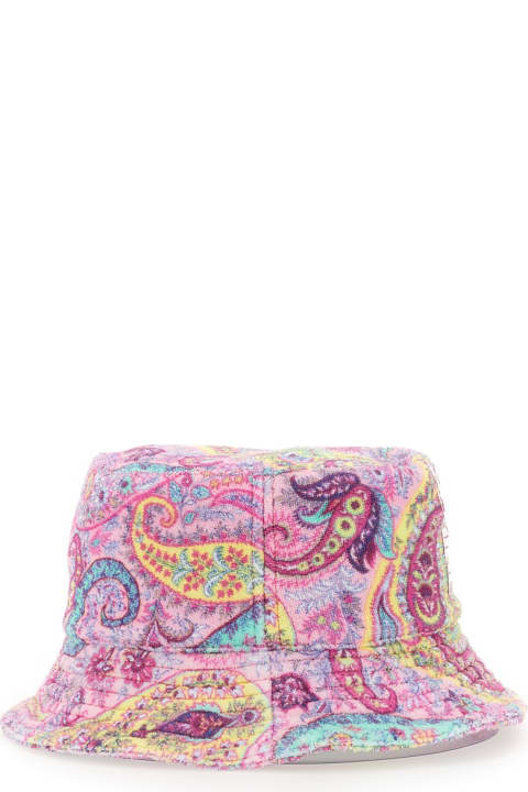 Hats for Women Etro Bucket Hat With Logo Embossing