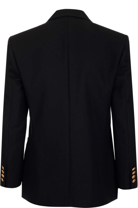 Logo Patch Double-breasted Blazer