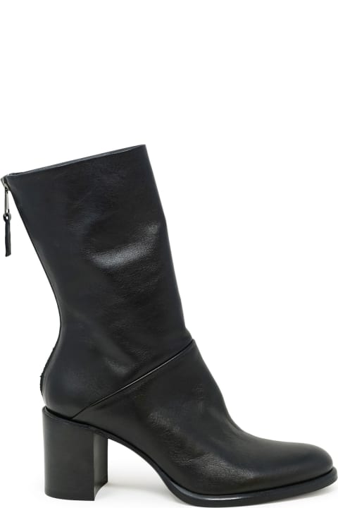 Elena Iachi Shoes for Women Elena Iachi Elena Iachi Black Leather Ankle Boots