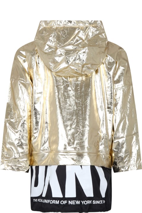 ガールズ DKNYのコート＆ジャケット DKNY Golden Windbreaker For Girl