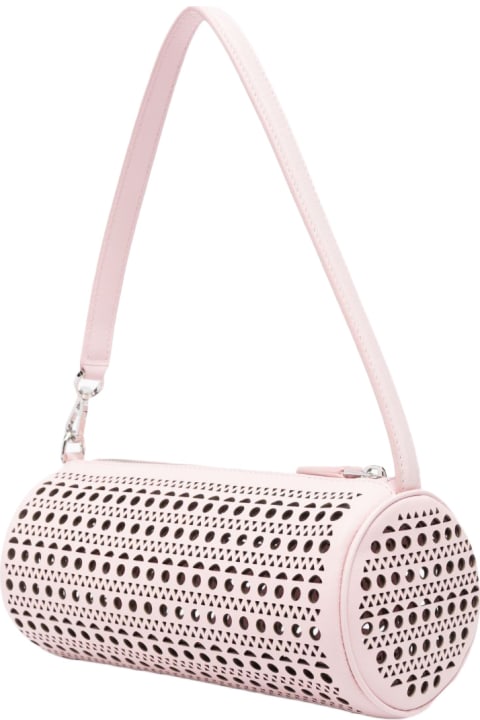 Alaia for Women Alaia Pink Leather Tube Bag