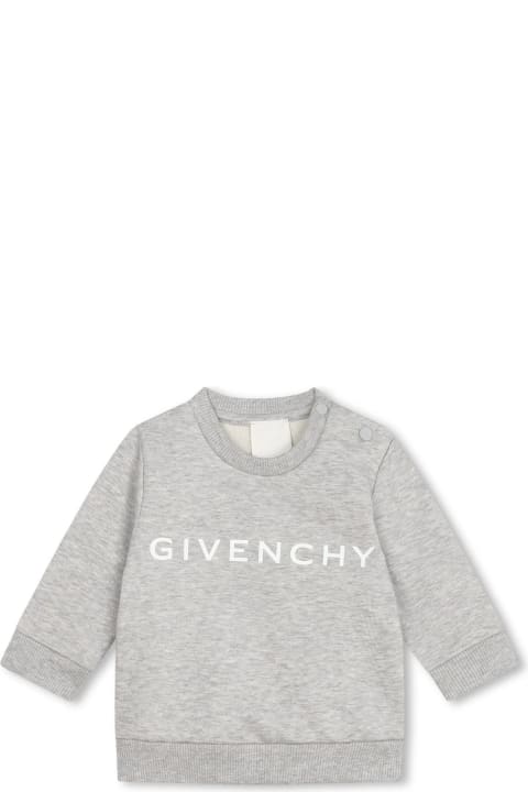 Givenchy Sweaters & Sweatshirts for Baby Girls Givenchy Givenchy Kids Sweaters Grey