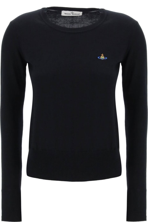 Vivienne Westwood Sweaters for Women Vivienne Westwood Embroidered Logo Pullover