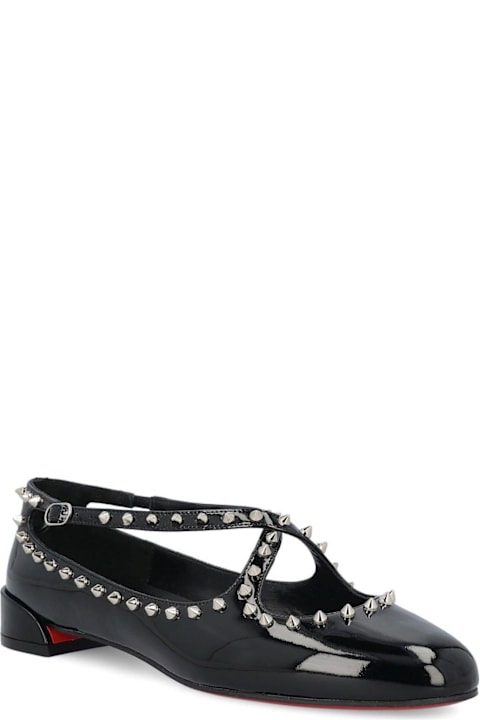 Christian Louboutin Flat Shoes for Women Christian Louboutin Pilouta Jane Spikes Ballerinas