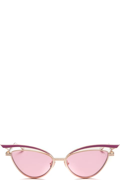 Valentino Eyewear Eyewear for Women Valentino Eyewear V-glassliner - Gold / Violet Sunglasses