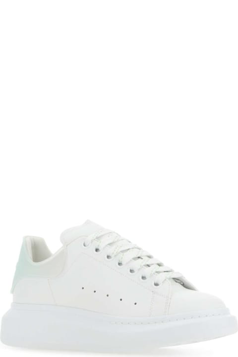 Shoes for Men Alexander McQueen White Leather Sneakers