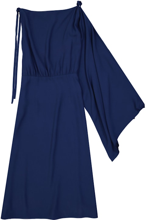 Homeware Prada Flared One Sleeve Midi Dress