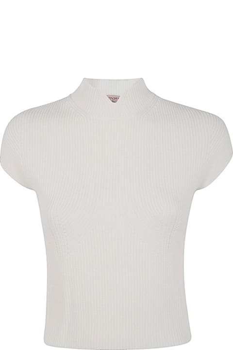 TwinSet for Women TwinSet Decorative Ribbed Fitted Jumper