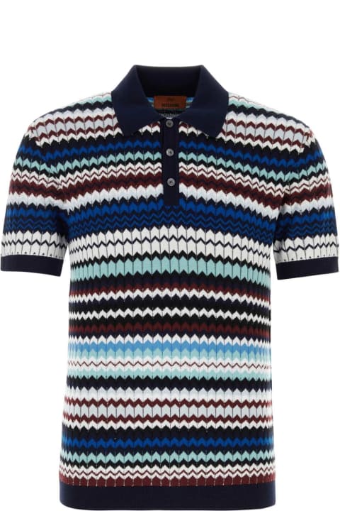 メンズ Missoniのトップス Missoni Embroidered Cotton Polo Shirt