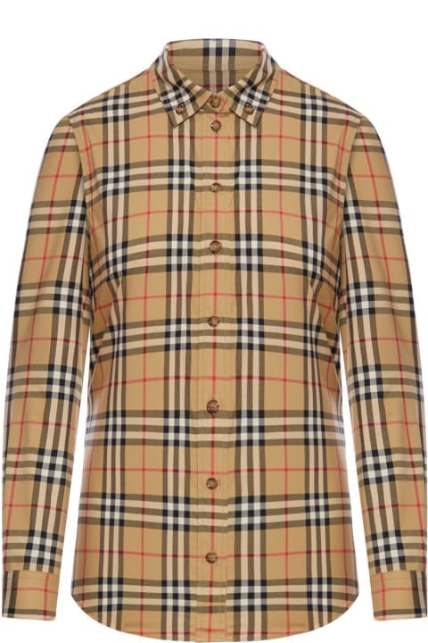 Burberry Sale for Women Burberry Checked Buttoned Shirt