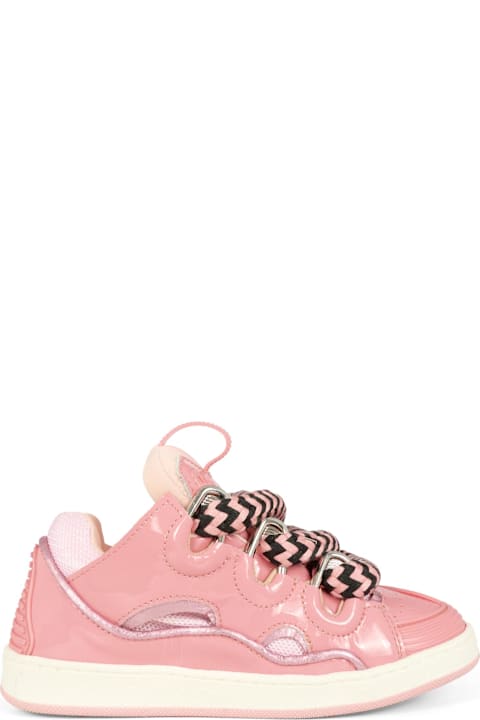 Homeware Lanvin Pink Sneakers For Girl With Logo