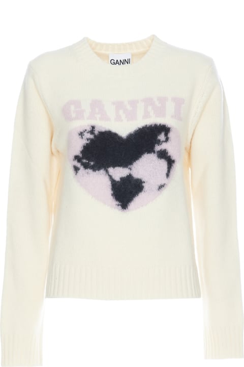 Ganni Sweaters for Women Ganni Graphic Soft Wool Sweater