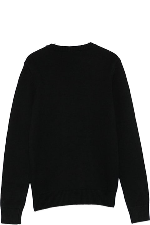 Homeware Diesel Diesel Kids Black Crewneck Long-sleeved Sweater